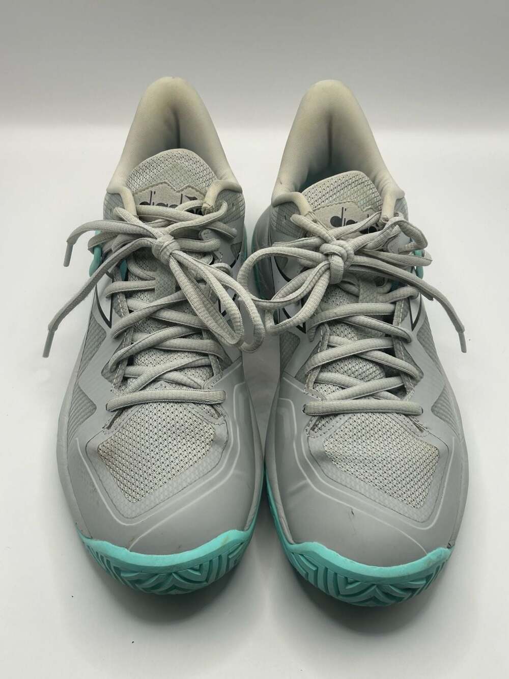 Diadora B.Icon 2 Tennis Shoes Gray and Teal